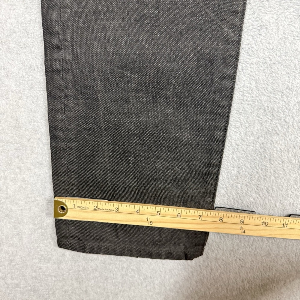 Replay Jeans Mens 30x32 Black Waitom Slim Fit Denim Button Fly Straight Pants - Picture 16 of 16